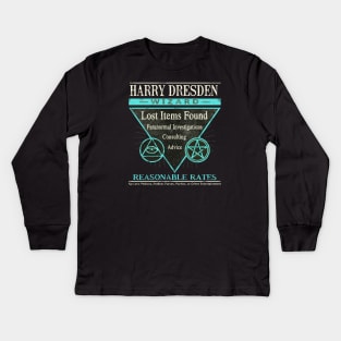 Harry Dresden - Wizard - Reasonable Rates Kids Long Sleeve T-Shirt